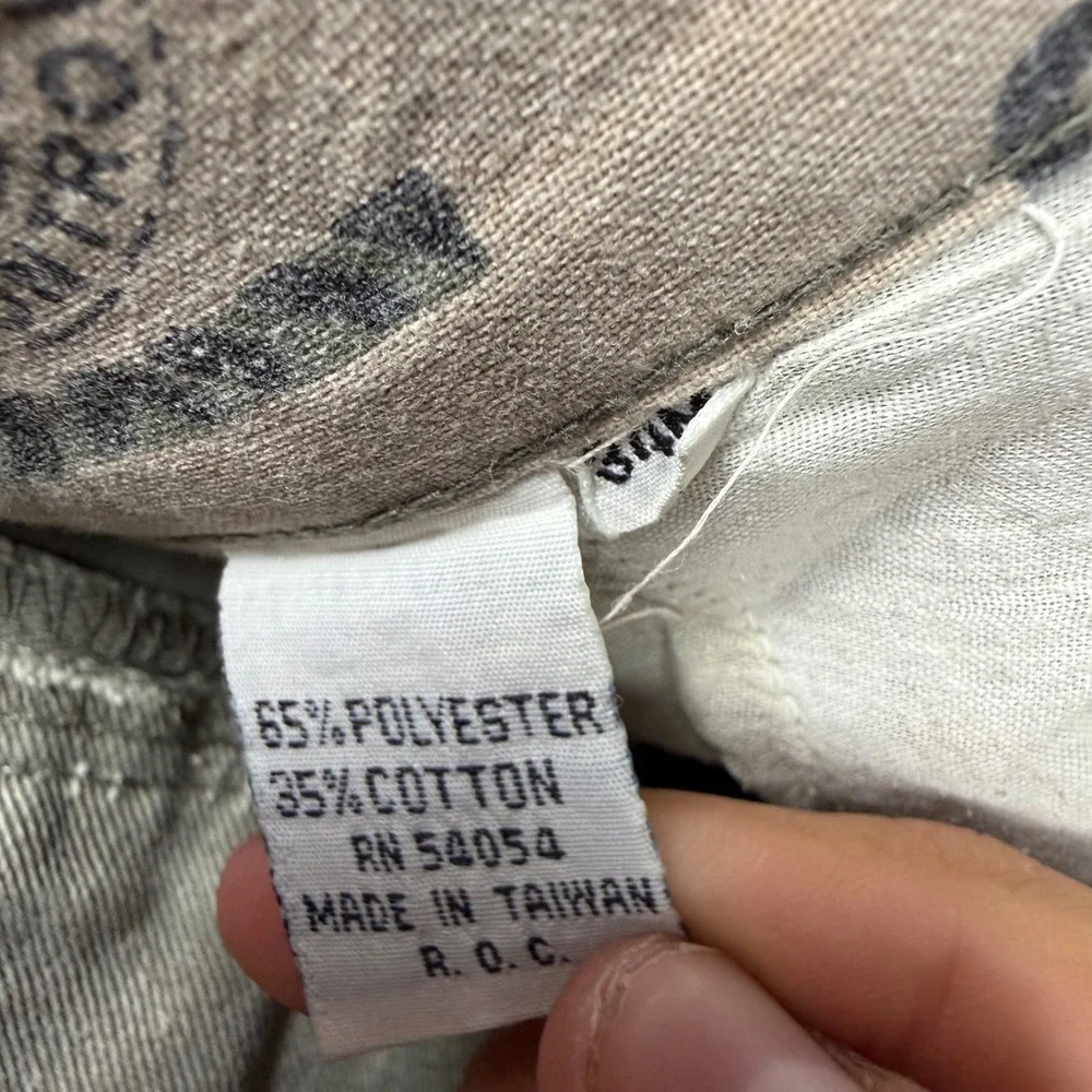 90s Mens Bugle Boy Acid Wash Pleated Tapered Chino Pants 34M